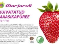 Kuivatatud maasika-püree