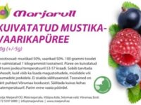 Kuivatatud mustika-vaarika-püree