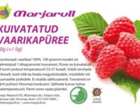 Kuivatatud vaarika-püree
